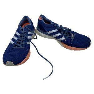 Adidas Booston Blue White Orange Sneakers Size 8.5